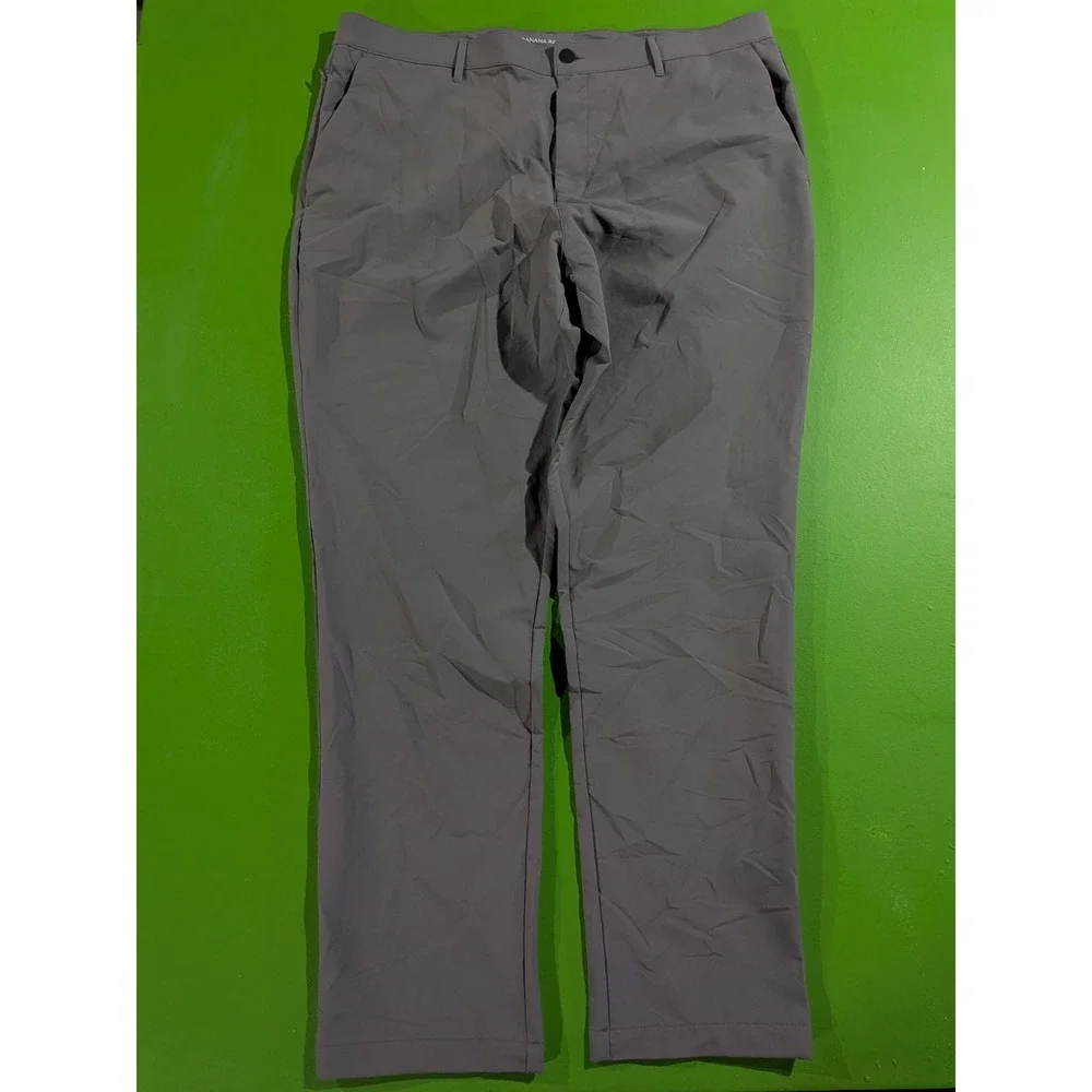 Banana Republic Pants Mens 40‎ x 32 Gray BR Golf Active Performance Sport Pant